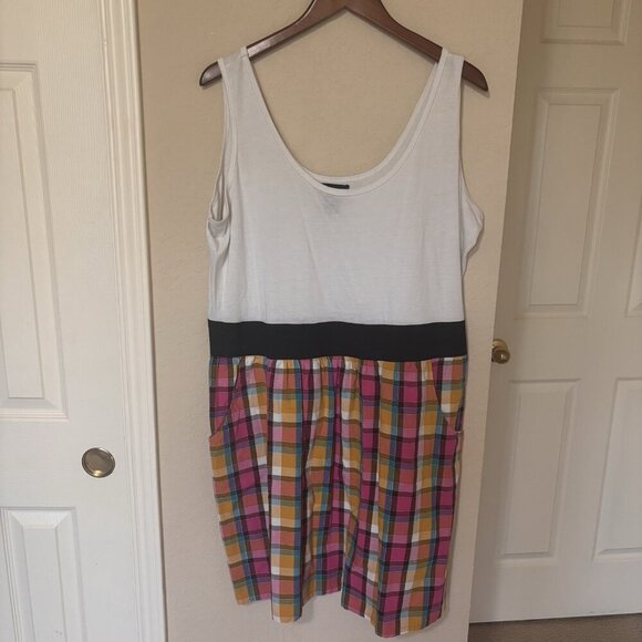 Mascara Dress Women Size 3X Color block Sleeveless Vintage 90s Y2K - Picture 1 of 5